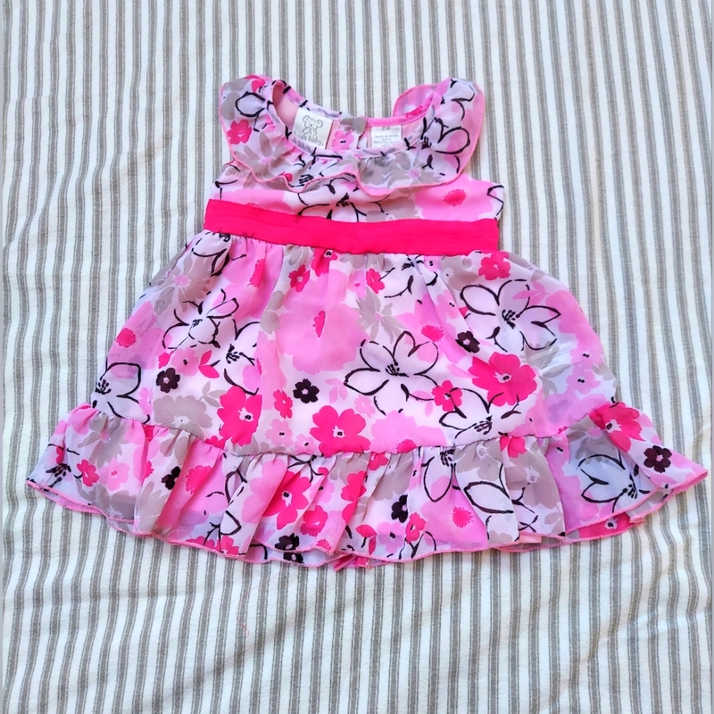 Pink floral 6M dress